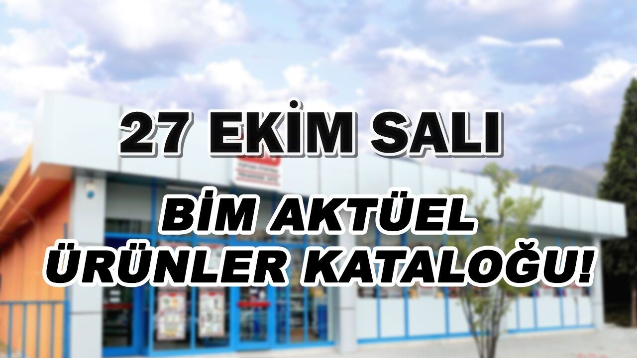 BİM 27 Ekim 2020 ürün kataloğu yayınlandı