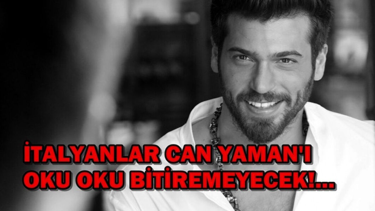 Can Yaman İtalya'da kitap oldu!
