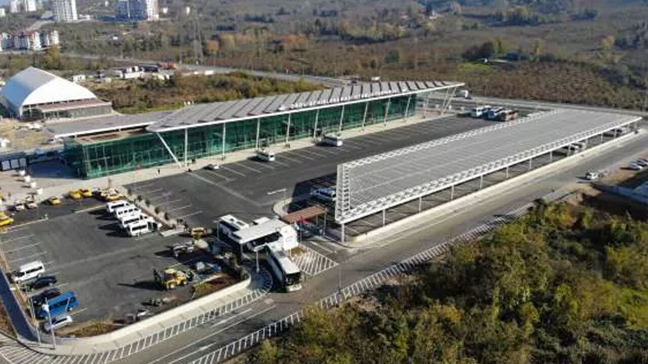 Ordu'da yapılan yeni otogar kendi elektriğini üretiyor