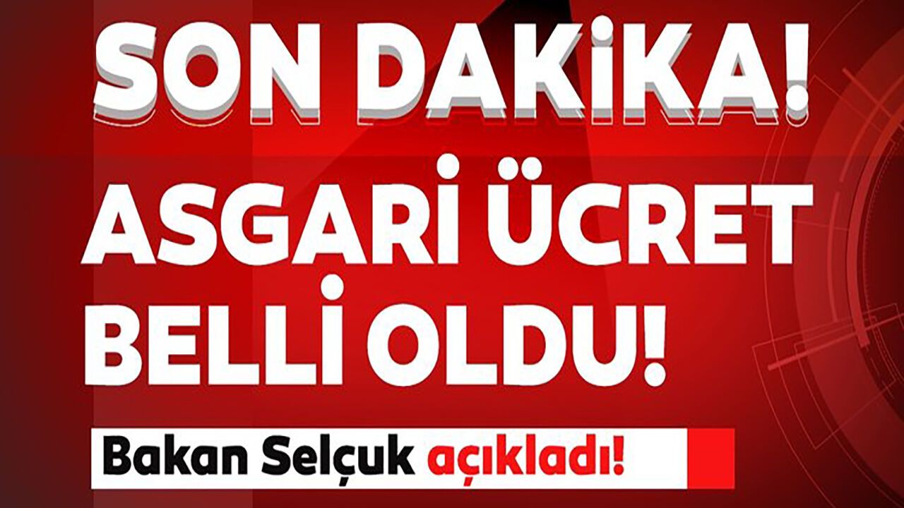 Son Dakika Haberi: Asgari ücret zammı açıklandı!