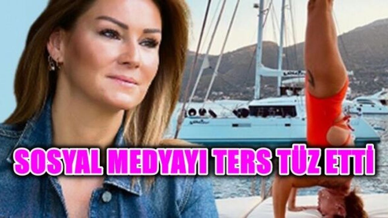 Pınar Altuğ amuda kalktı, sosyal medya ters yüz oldu!