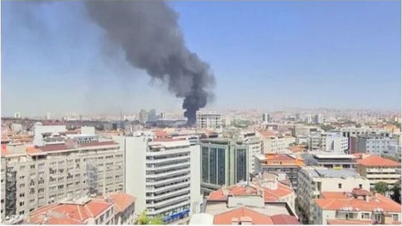 Ankara'da Medipol Üniversite'sinde yangın çıktı