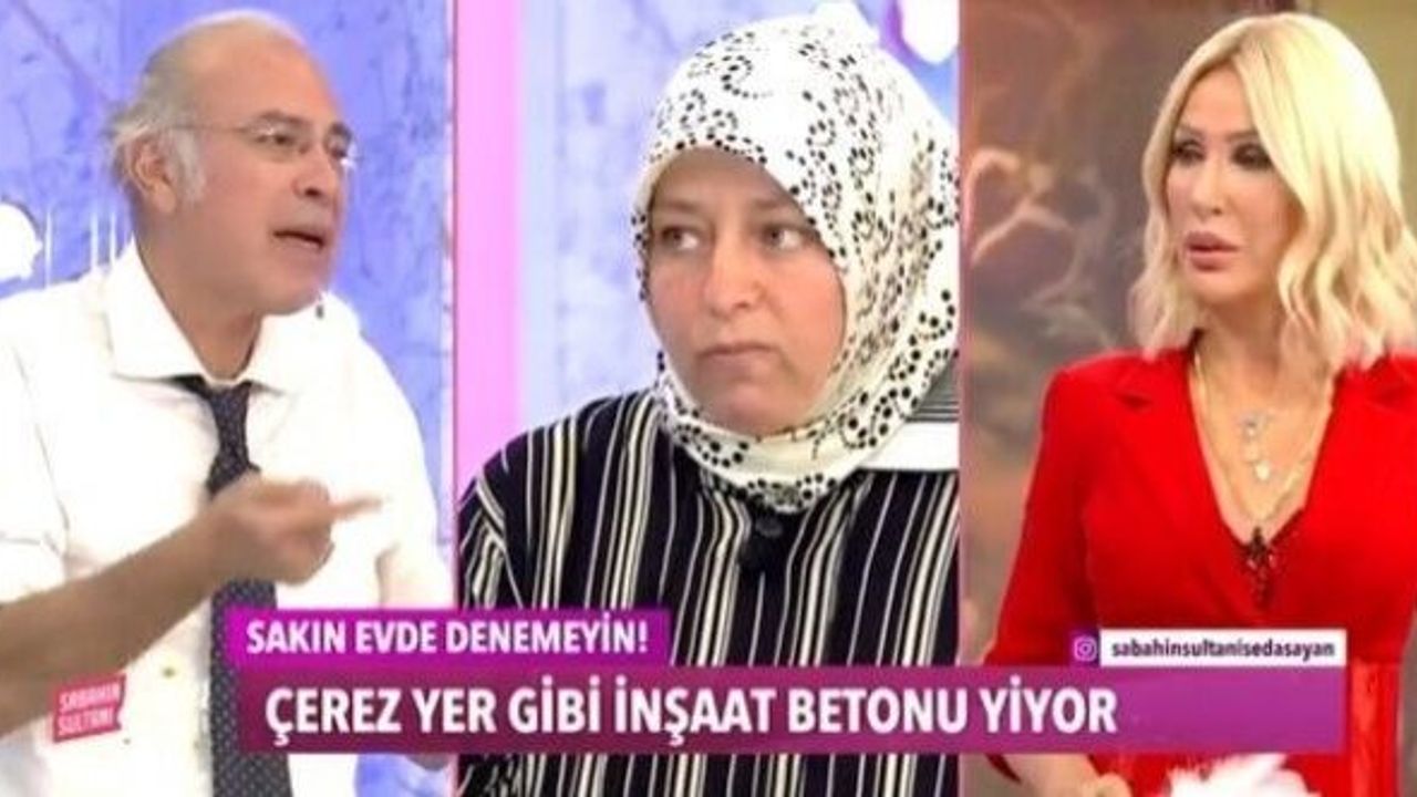 Seda Sayan'da Şaşkına Çeviren Olay! Canlı Yayında Moloz Yedi