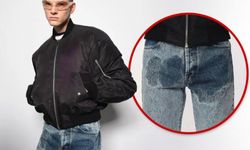 Böyle moda mı olur? İdrar lekeli pantolon fiyatı dudak uçuklatıyor