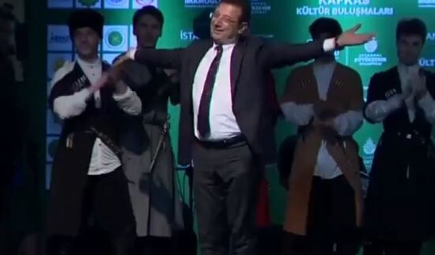 Ekrem İmamoğlu Kafkas dansı oynadı!