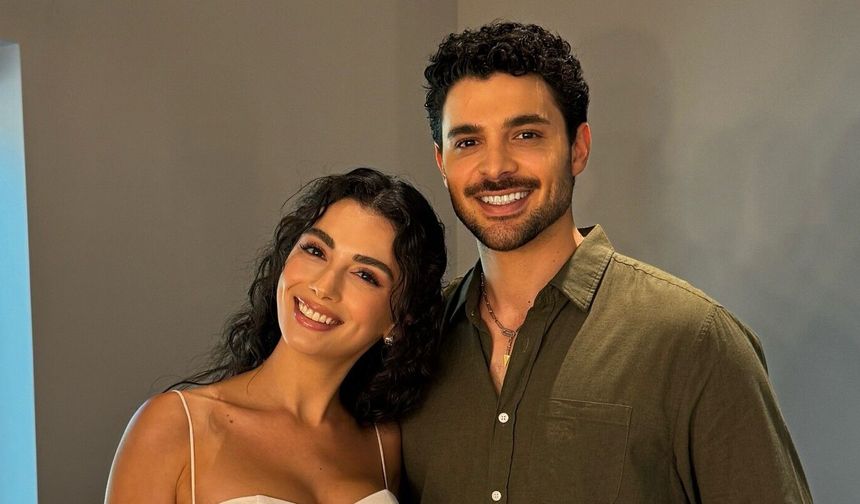 Gözleri Karadeniz Oyuncuları Özge Yağız ve Halit Özgür Sarı Afiş Çekimlerinde Bir Araya Geldi
