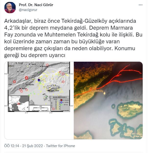 naci görür deprem yorumu