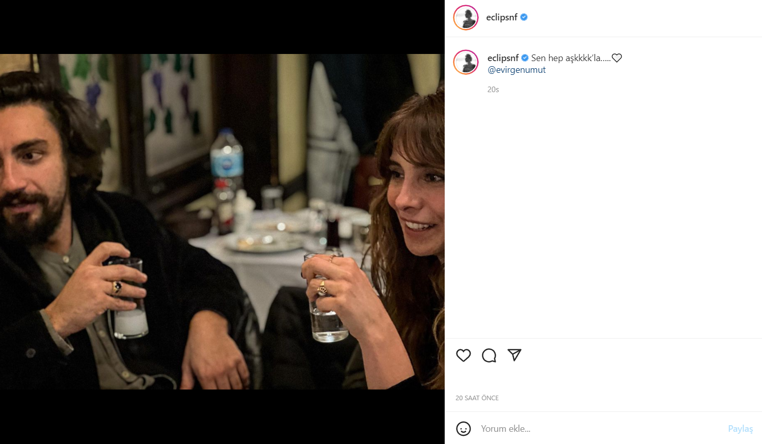 nur fettahoğlu ve umut evirgen post
