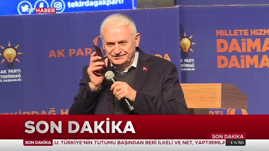 binali yıldırım telefon tekirdağ