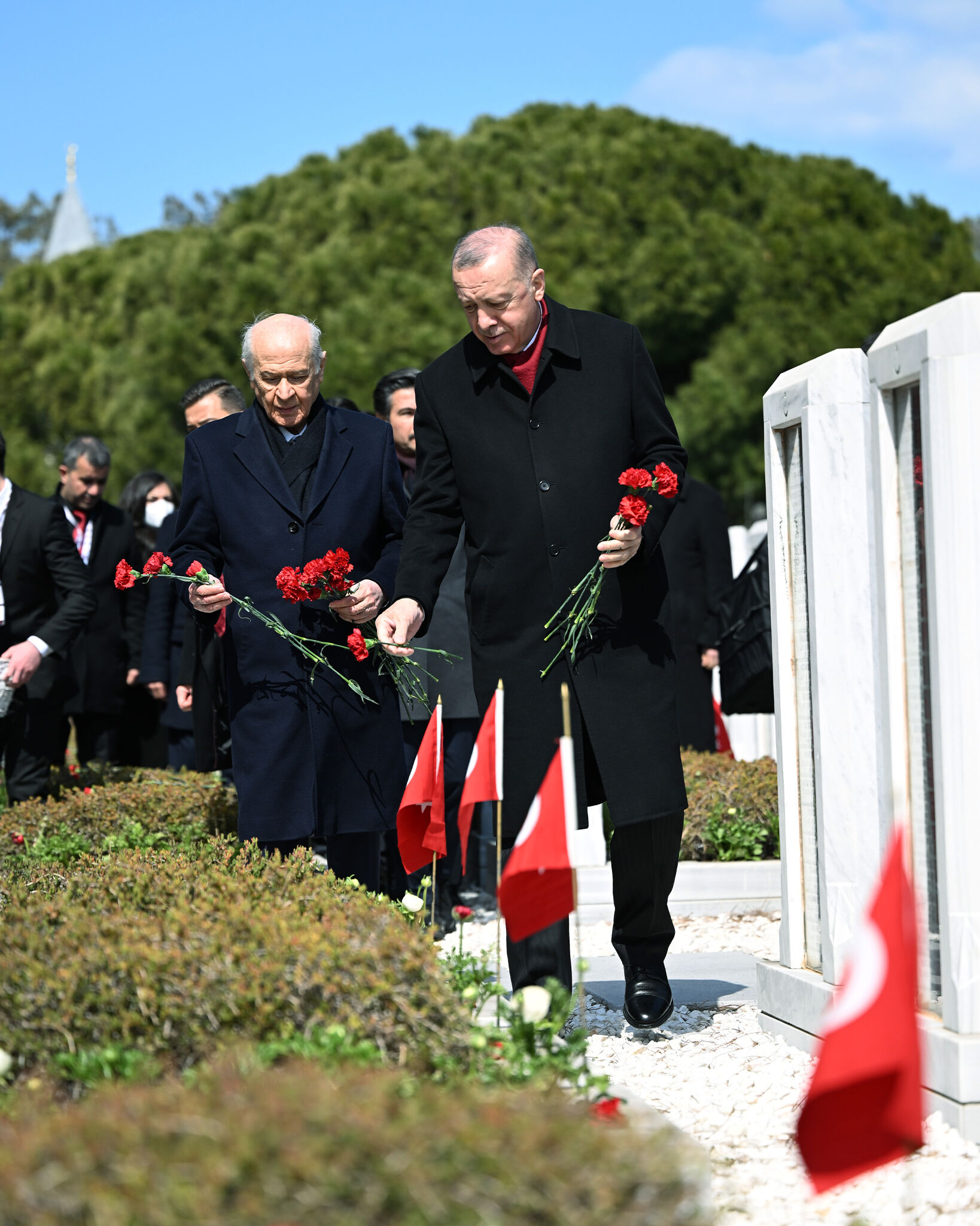 Cumhurbaşkanı Erdoğan ve Devlet Bahçeli Çanakkale