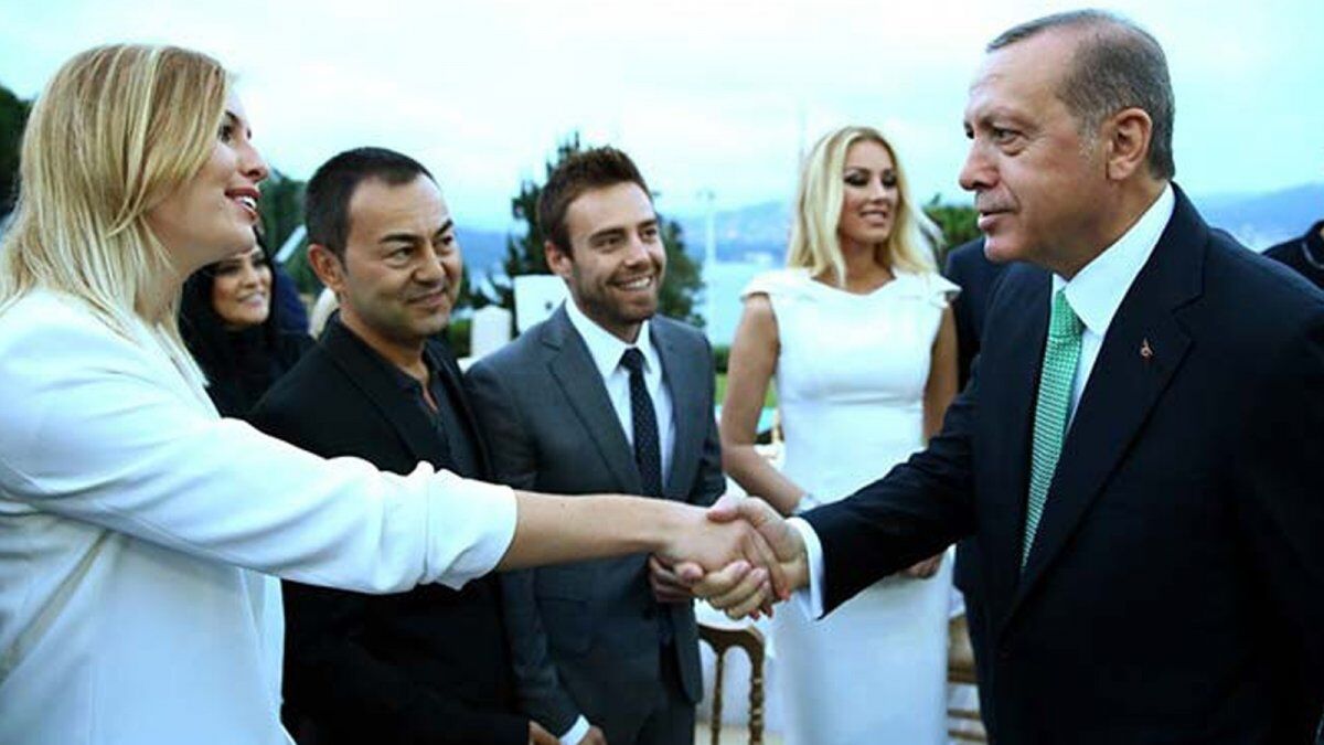 Cumhurbaşkanı Erdoğan ve Serdar Ortaç detay