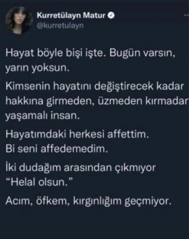 kurretulayn matur tweet