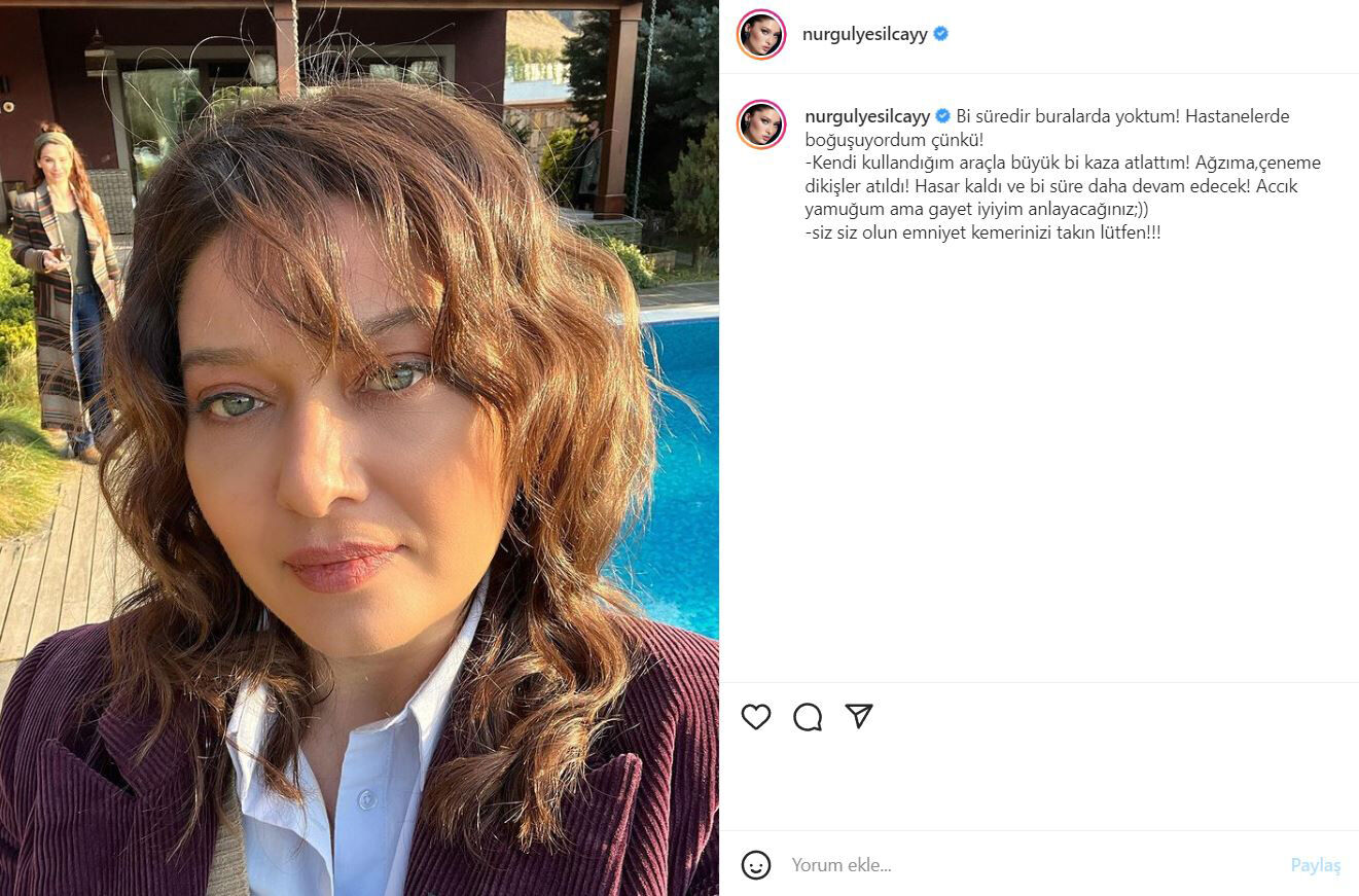 nurgül yeşilcay kaza post