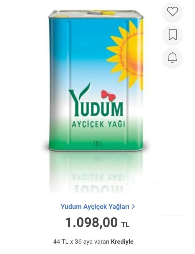 yudum yağ taksitli