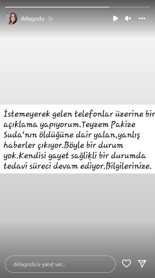 Dilara Elagözlü Açıklama