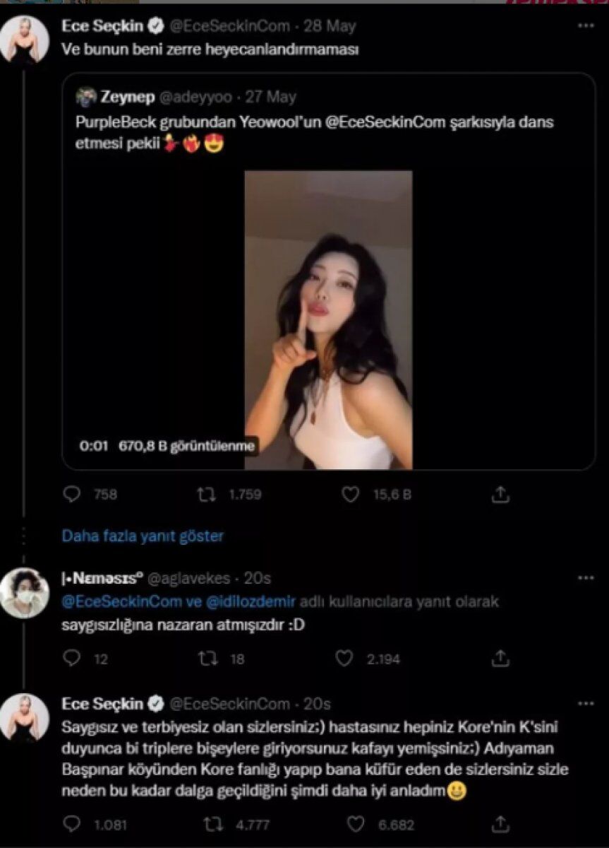 ece seçkin tweet