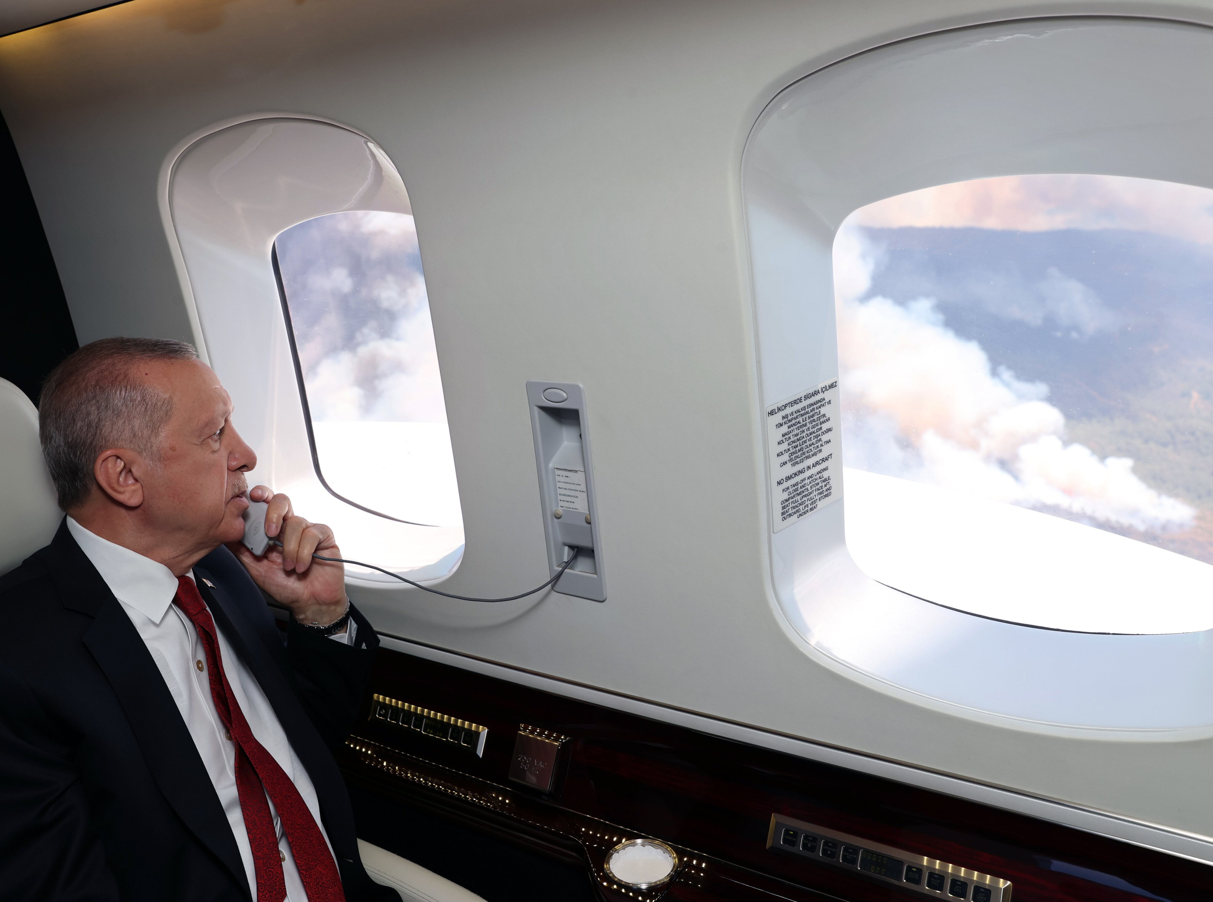 Cumhurbaşkanı Erdoğan Marmaris Yangın Bölgesi 1