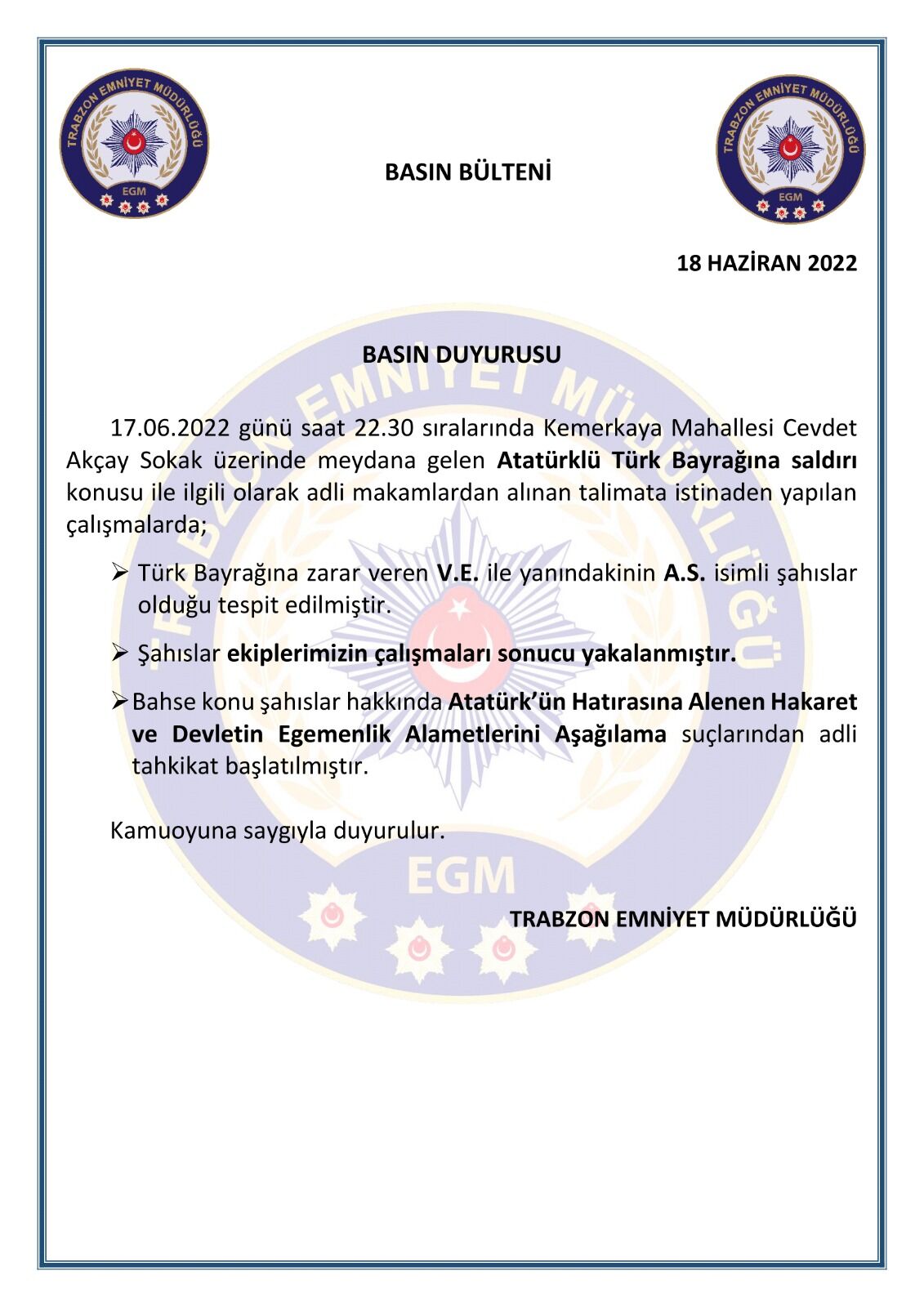 trabzon bayraK