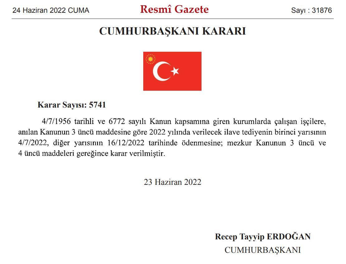 24 Haziran Resmi Gazete
