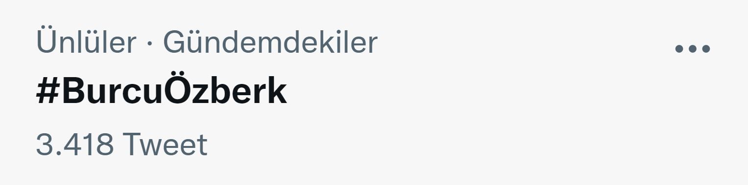 Burcu Özberk Hashtag