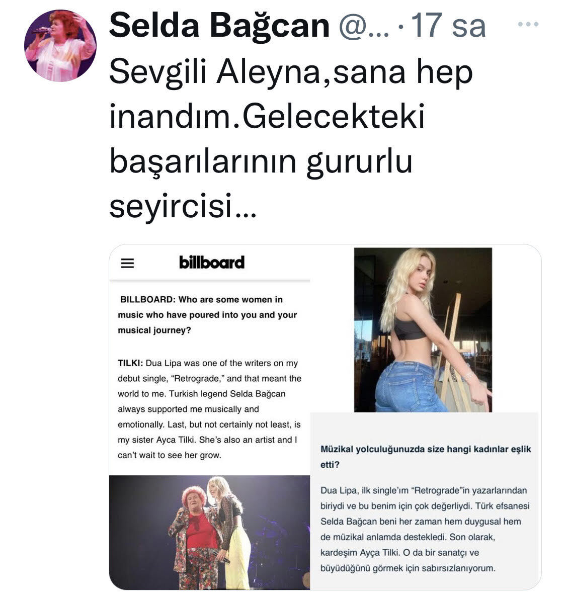 Selda Bağcan paylaşımı