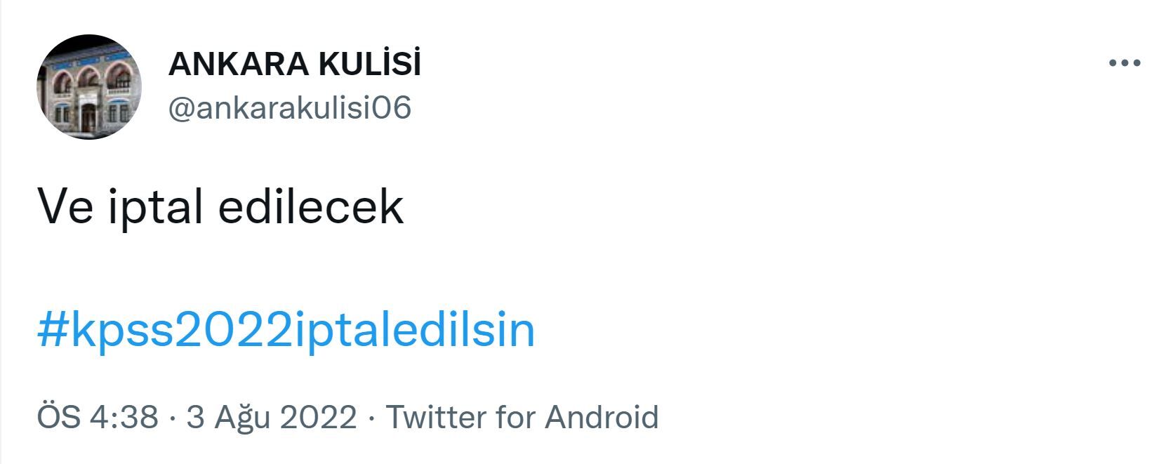 ankara kulisi tweet