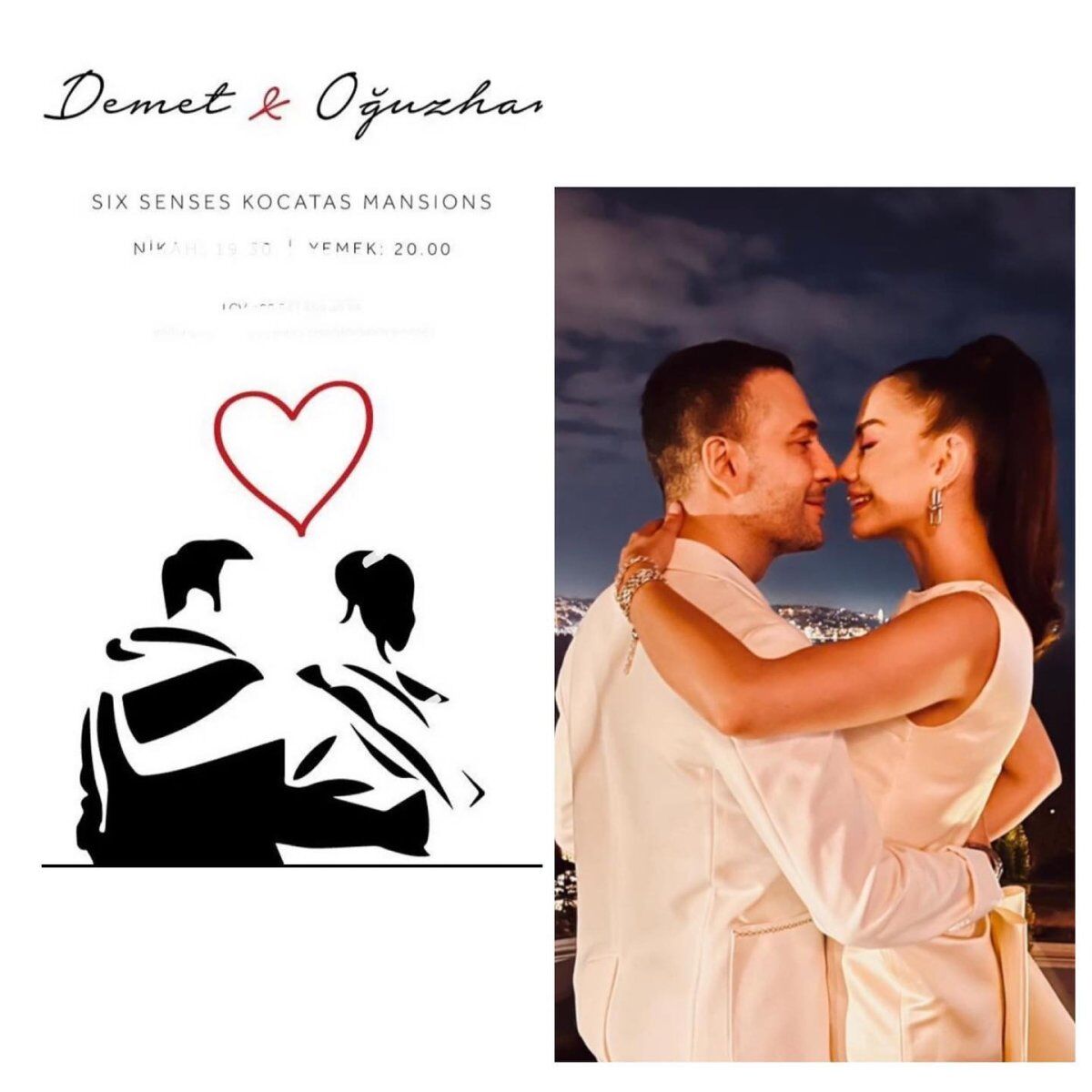 demet özdemir ve oğzhan koç davetiye