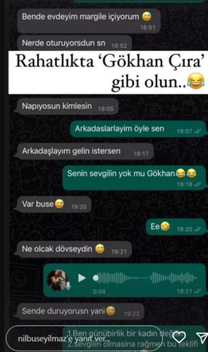 gökhan çıra mesajlar