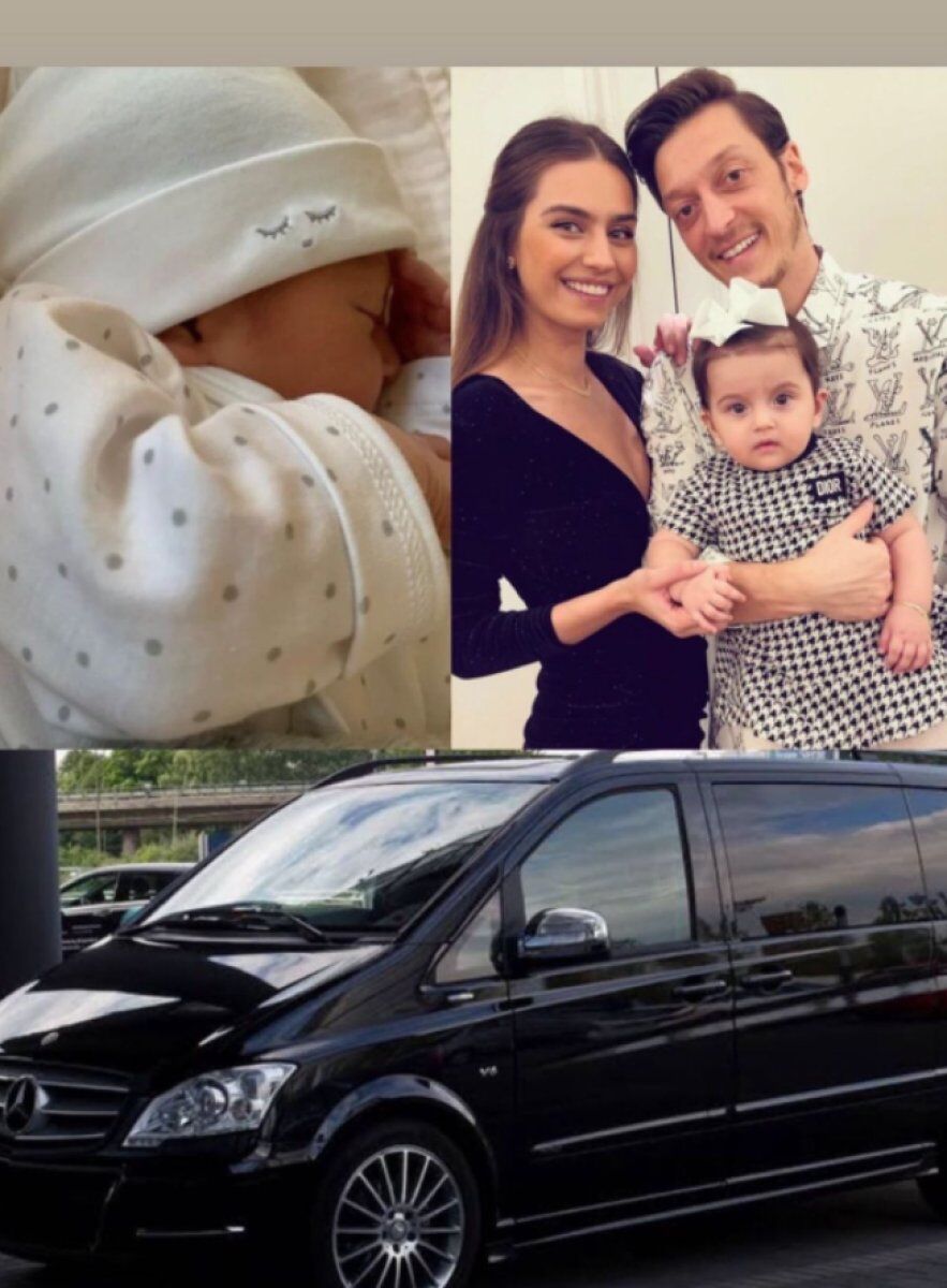 mesut özil çocukları ve minibüs