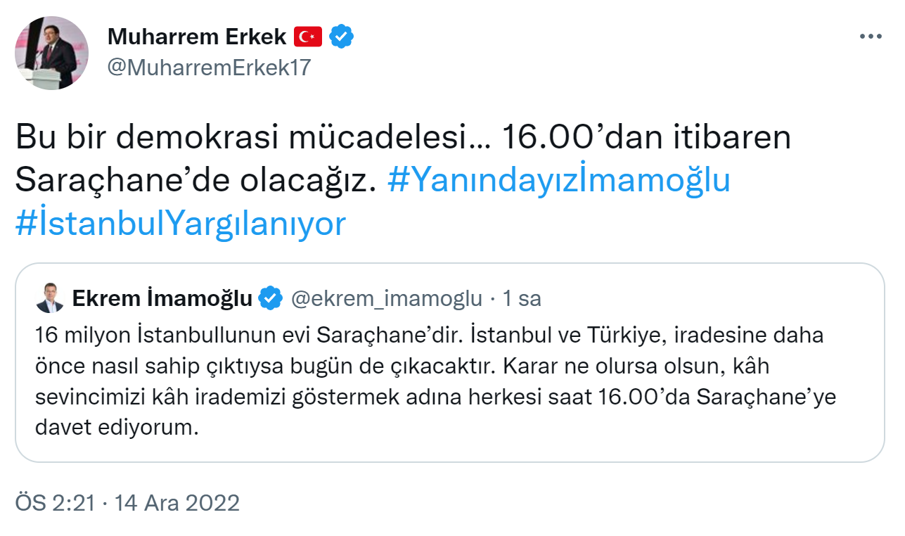 Ekrem İmamoğlu Saraçhane 2