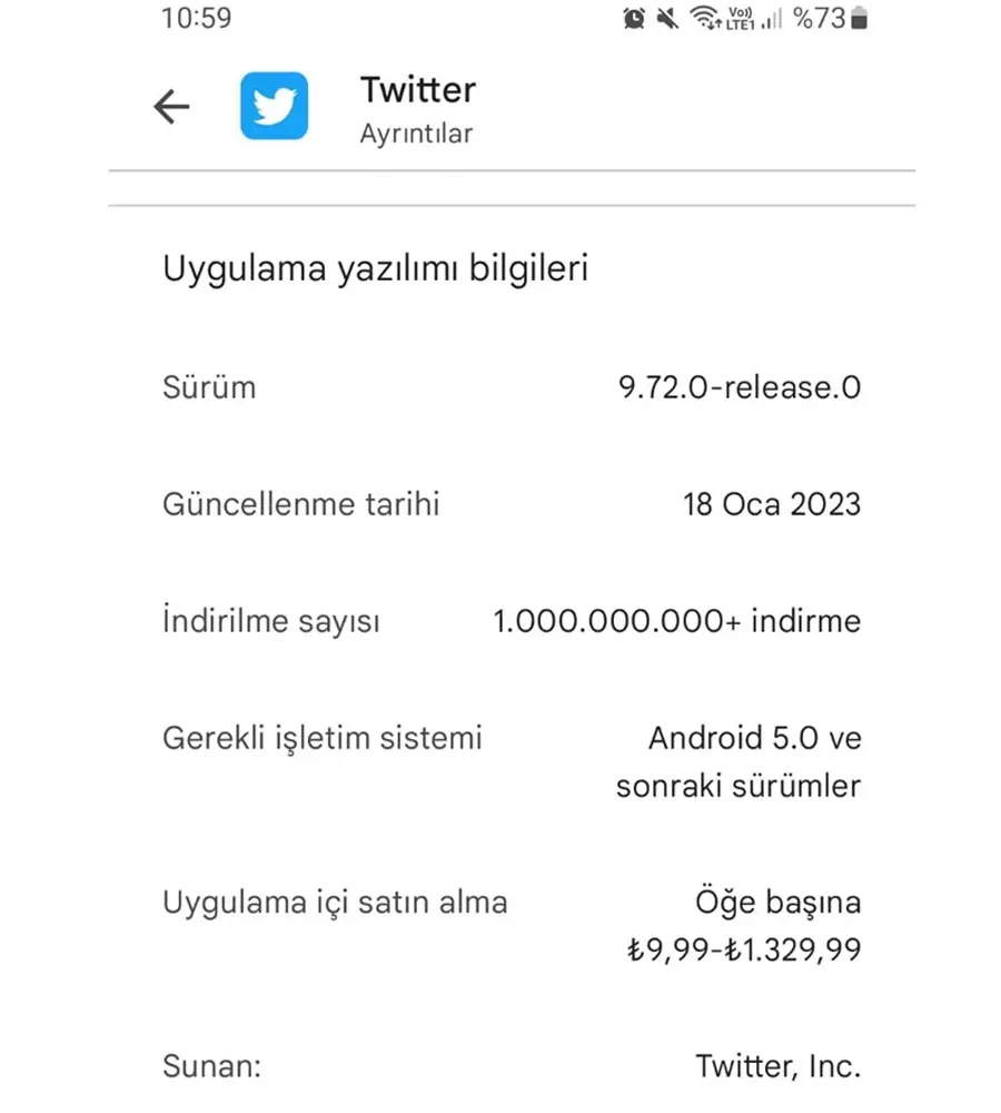 Twitter Blue Türkiye 2
