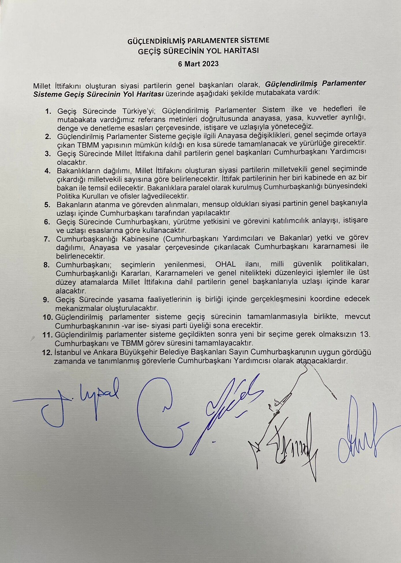 Güçlendirilmiş Parlamenter Sisteme Geçiş Süreci 1