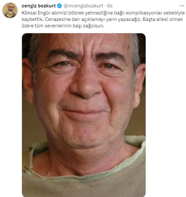 KÖKSAL ERGÜR VEFAT