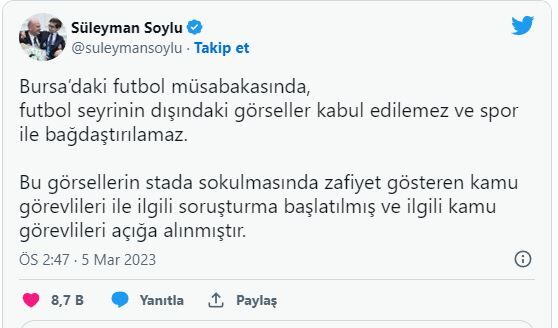 süleyman soylu pankart açıklaması