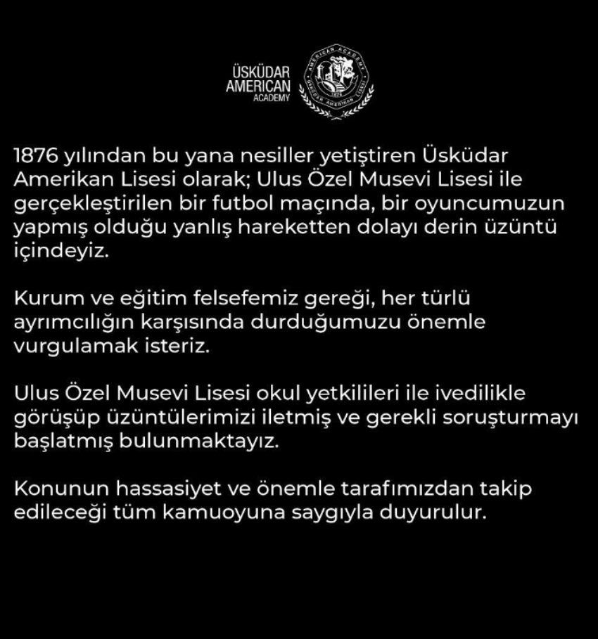 uskudar-amerikan lisesi nazi selamı açıklaması