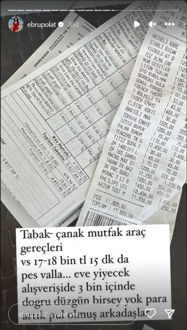 ebru polat harcama