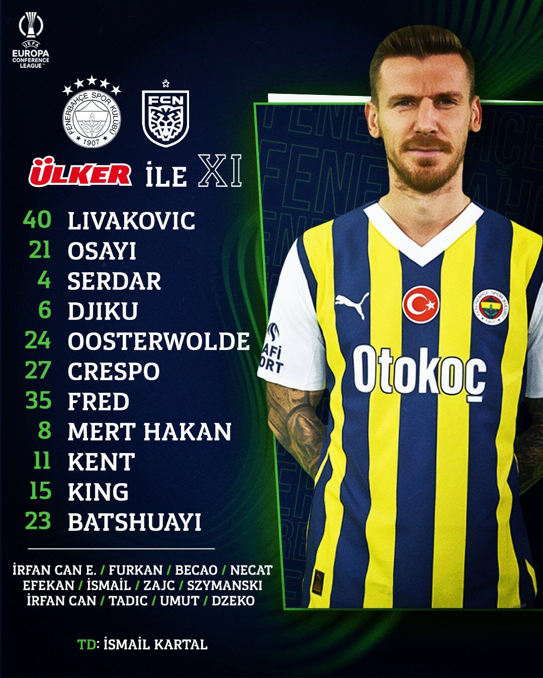 fenerbahçe ilk 11