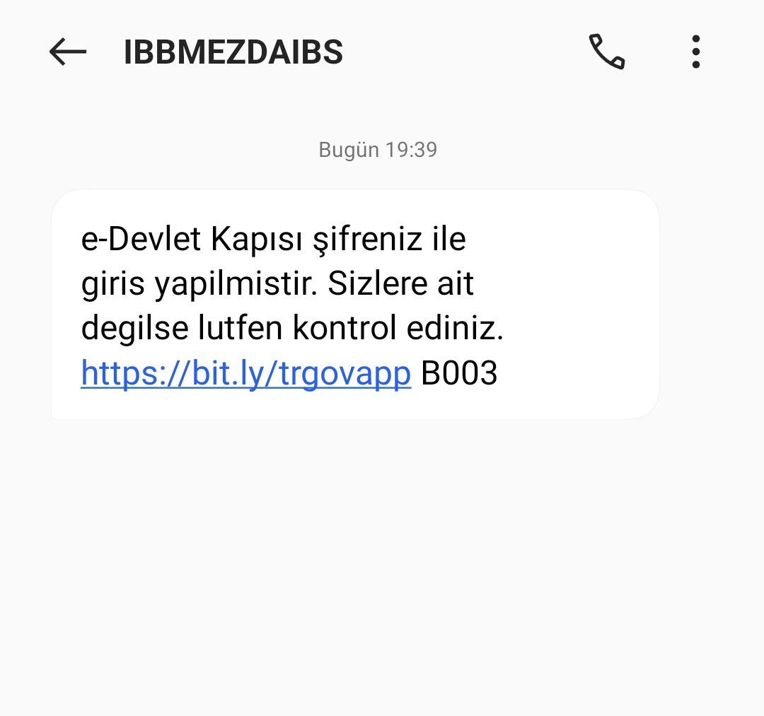 Dolandırıcı Mesajı