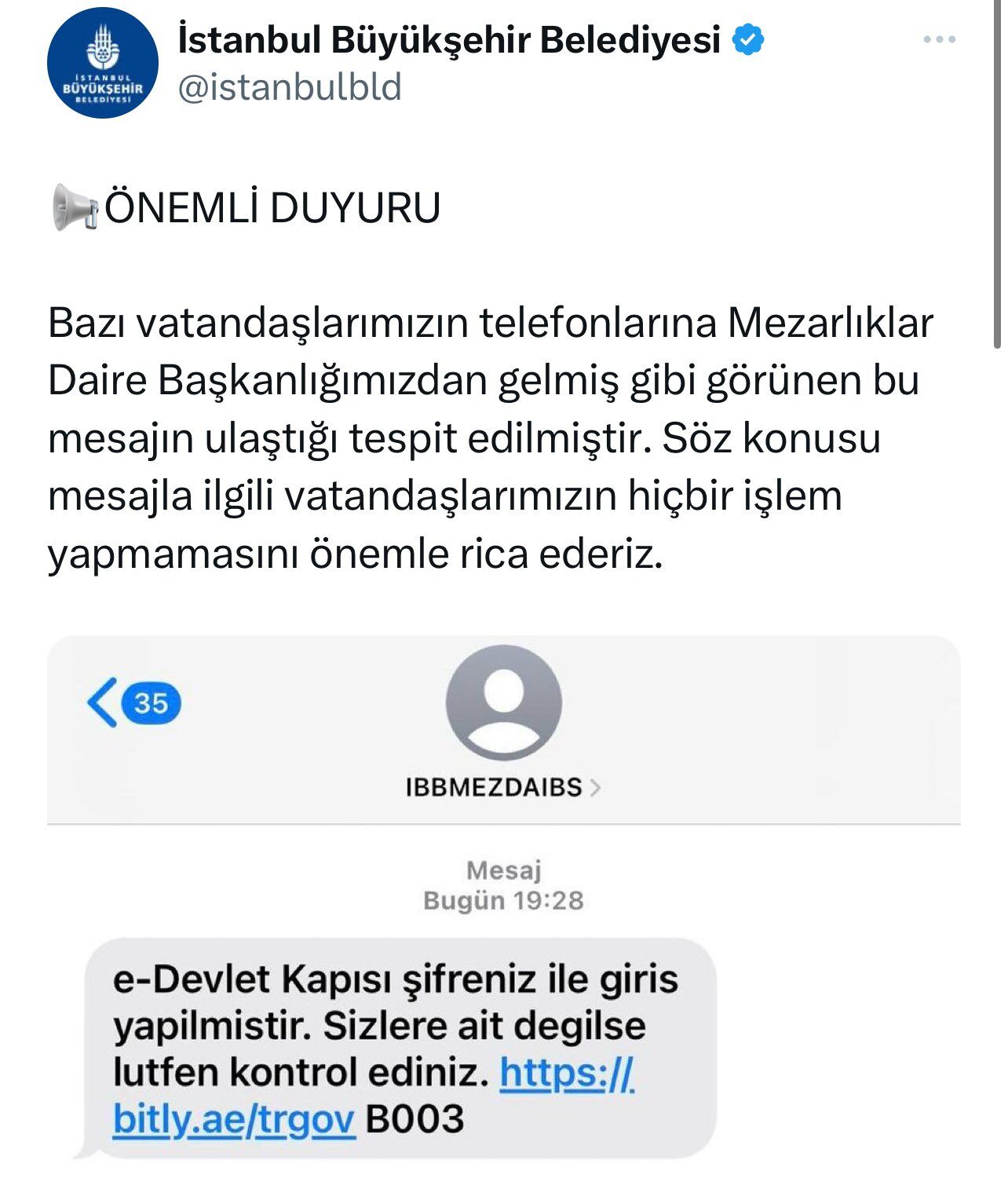 E Devlet Mesaj