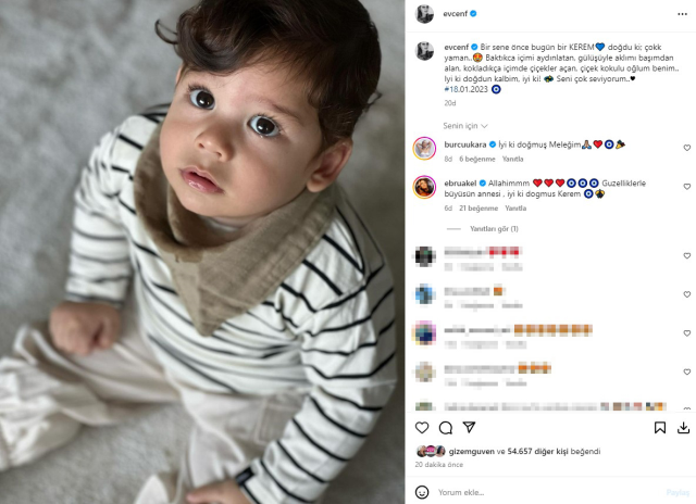 Fahriye Evcen 2 Oglu Kerem In Yuzunu Ilk Kez 16754622 7564 M