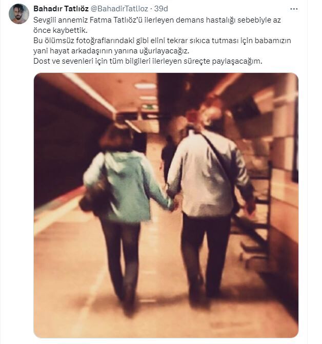 Bahadır Tatlıöz Annesini Kaybetti