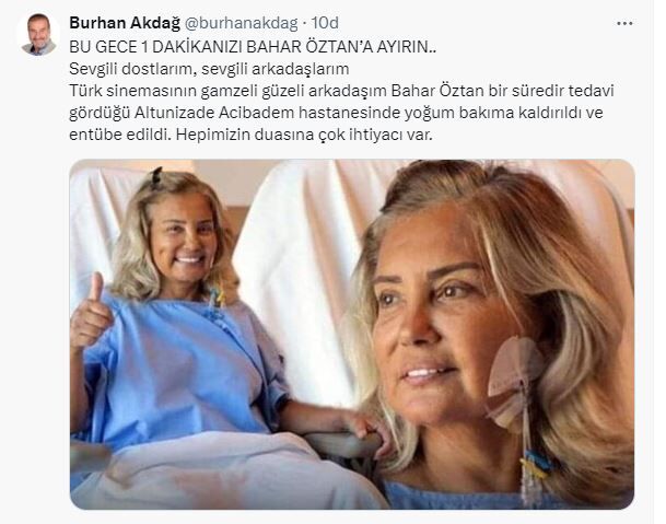 Bahar Öztan Yoğun Bakım
