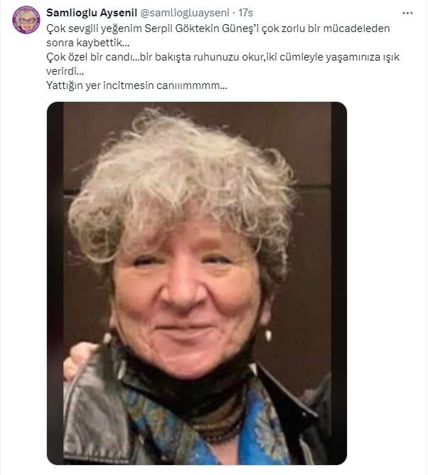 Ayşenil Şamlıoğlu X Açıklaması