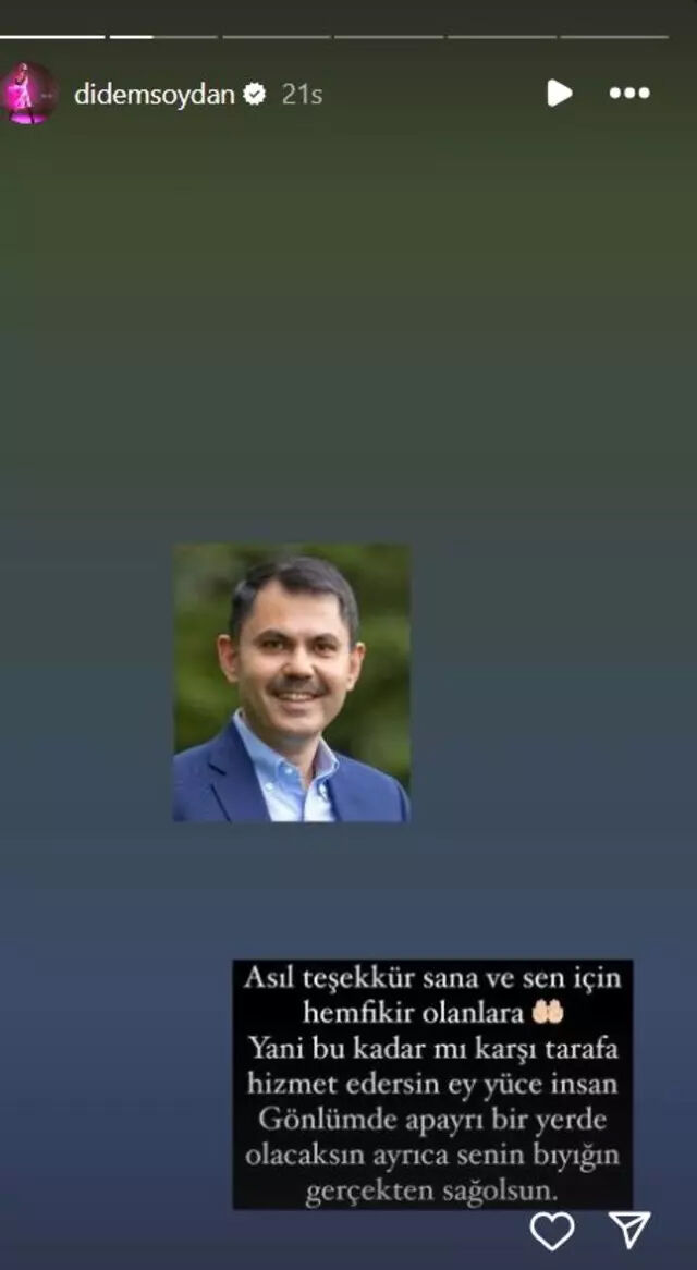 Didem Soydan Murat Kusum Mesajı