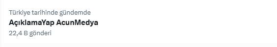 Ayşe Yüksel X Platformu Tt Listesinde