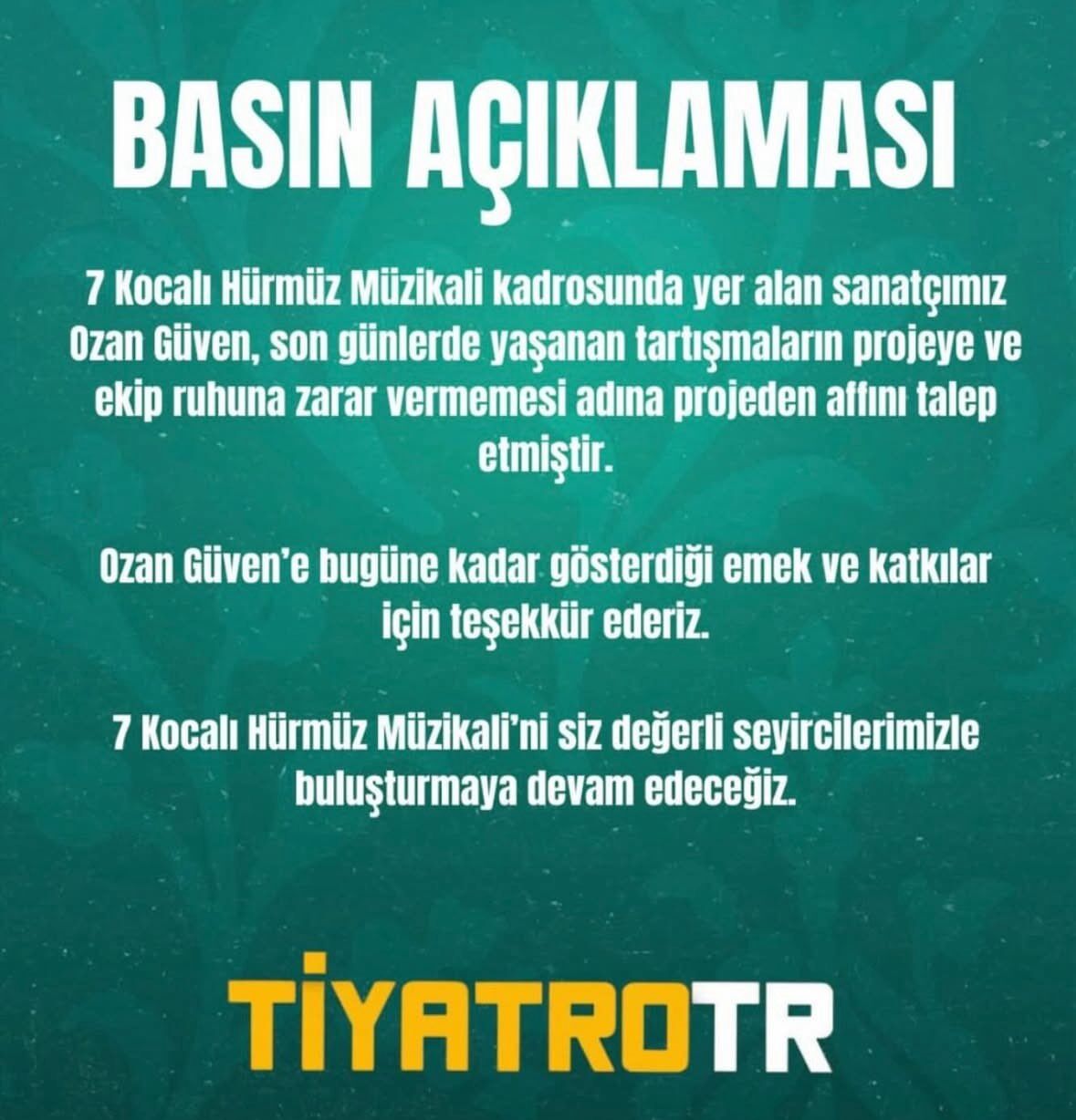 Ozan Güven Açıklama
