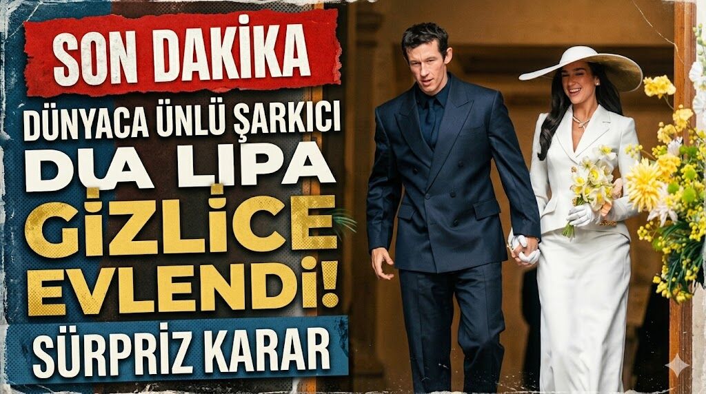 Dünyaca Ünlü Şarkıcı Dua Lipa Sürpriz Bir Kararla Gizlice Evlendi