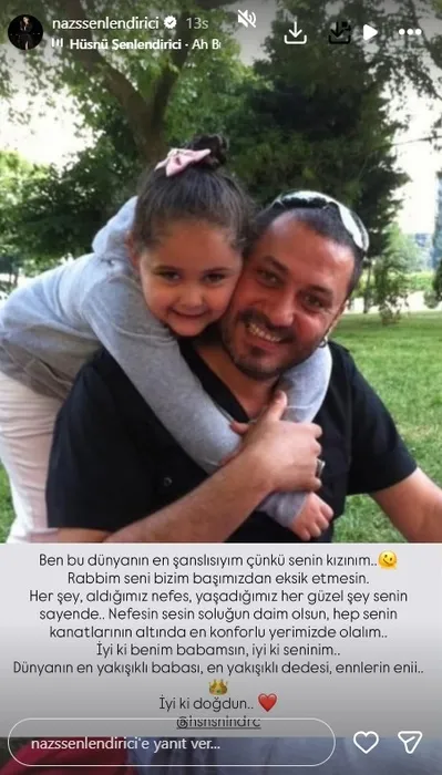Hüsnü Şenlendirici'nin 50. Yaşına En Anlamlı Hediye Kızından Geldi